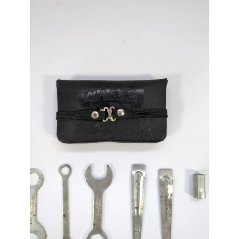 Vintage MAFAC Tool Kit Underseat 6 Wrenches 1 Socket Bike Repair Kit France